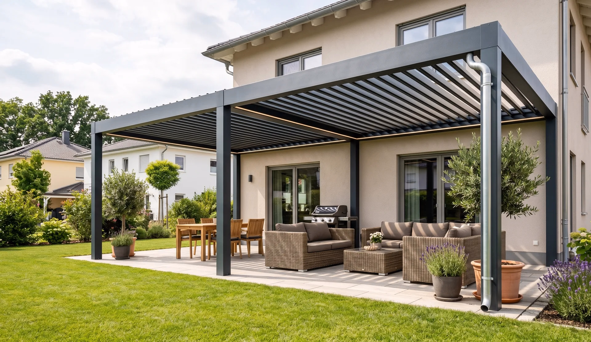 Terrassenüberdachung als Beispiel